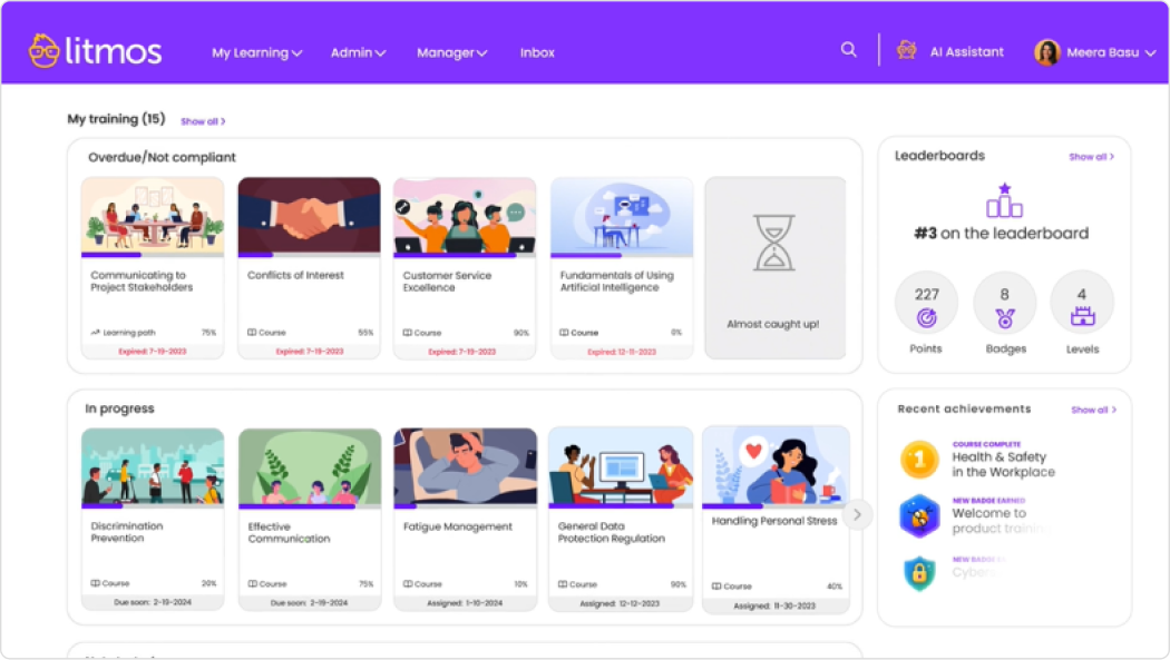 منصة التعلم الإلكتروني Litmos منصة التعلم الإلكتروني Litmos