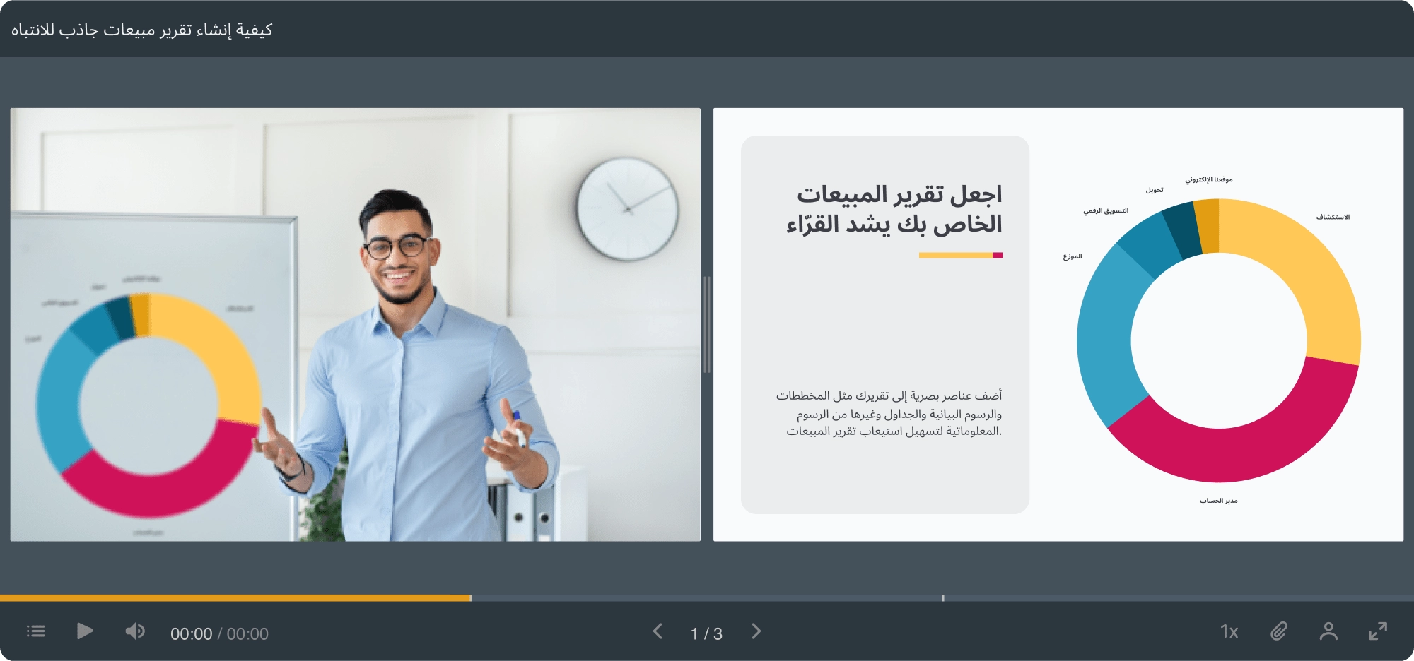 قم بإنشاء محاضرات عبر الفيديو